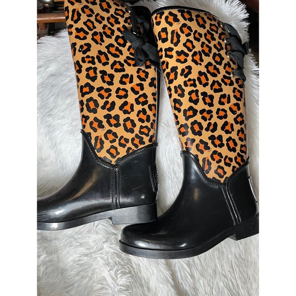 Coach cheetah rainboots - Picture 9 of 16